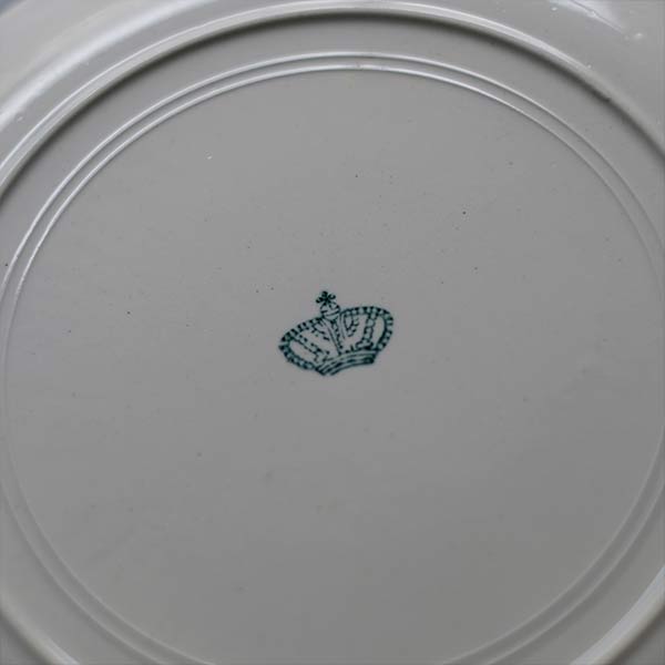 山庄製陶所 IRONSTONE ライン入り皿 φ23cm