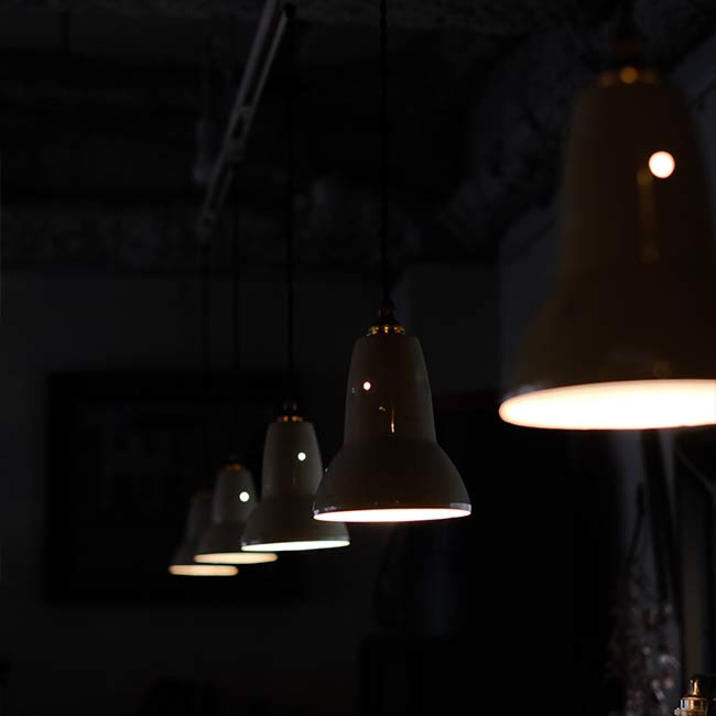 Cream shade pendant light