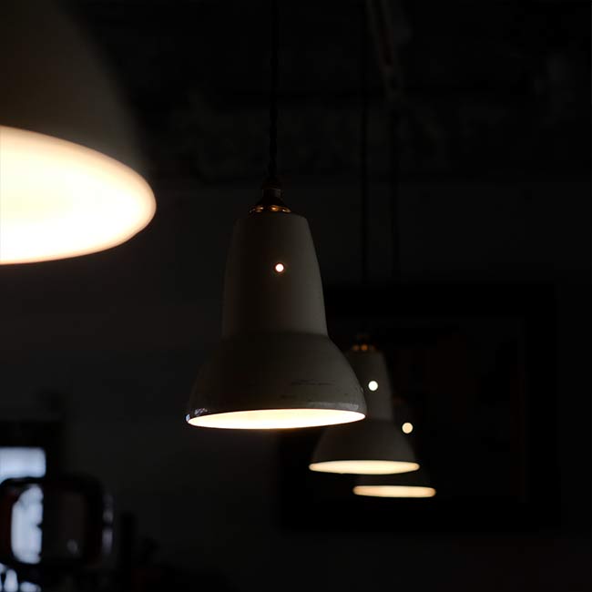 Cream shade pendant light