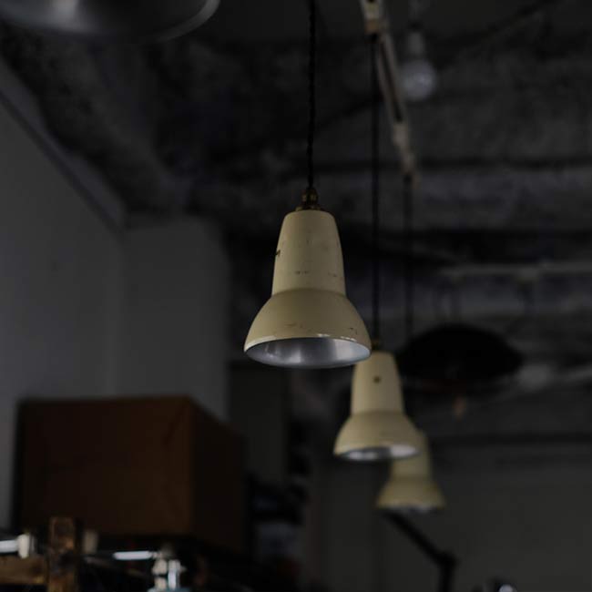 Cream shade pendant light