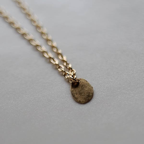 Small plate necklace (40-50cm) K18 plate x K18 chain