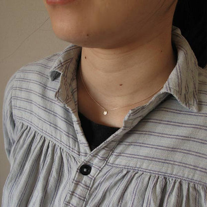 Small plate necklace (40-50cm) K18 plate x K10 chain
