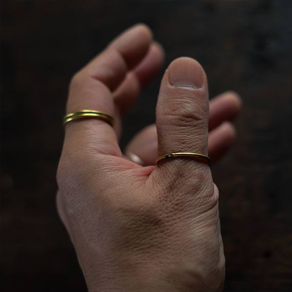真鍮のカーテンリング（デッドストック）バラ売り