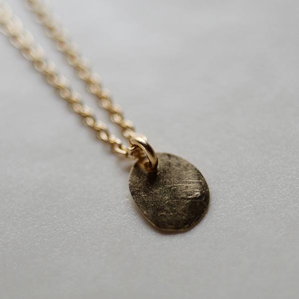 Small plate necklace (40-50cm) K18 plate x K18 chain
