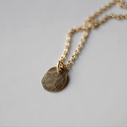 Small plate necklace (40-50cm) K18 plate x K18 chain