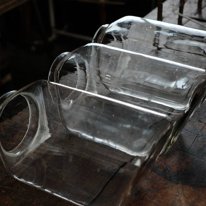 Three carefully used candy jars