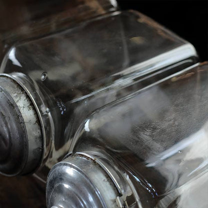 Three carefully used candy jars
