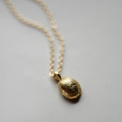 Small coffee bean necklace (40-50cm) K18 coffee bean x K18 chain