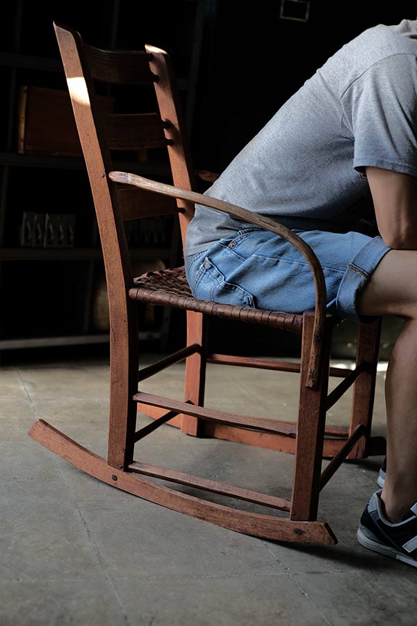 USA wooden rocking chair