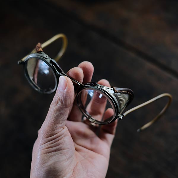 American Optical Safety Goggles (with case) 1920s-1930s