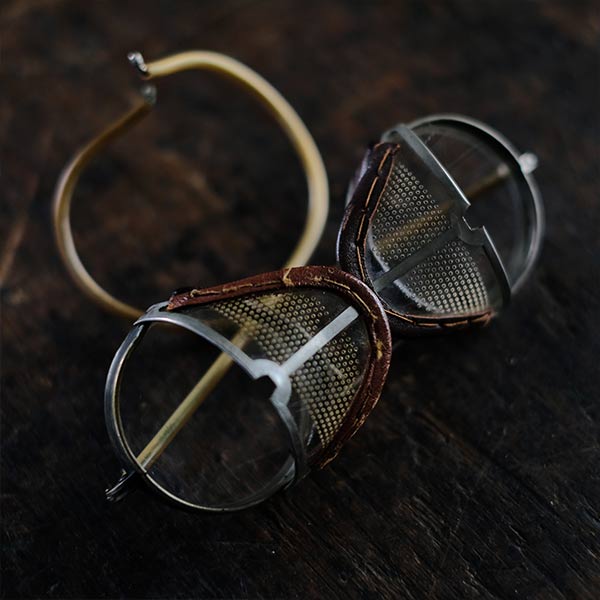 American Optical Safety Goggles (with case) 1920s-1930s