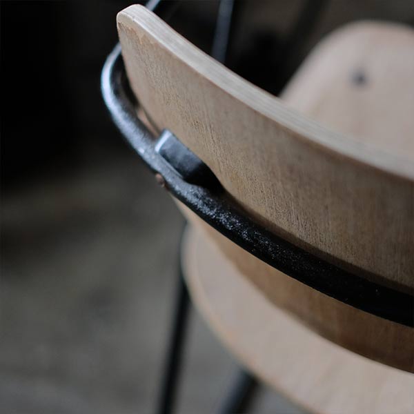 School chair with folding desk