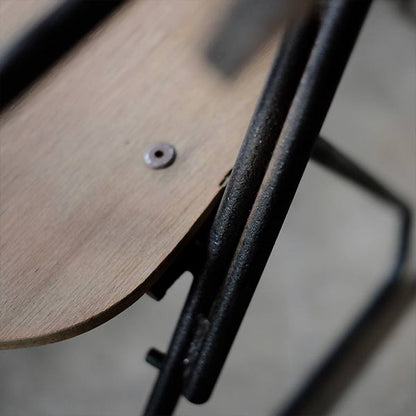 School chair with folding desk