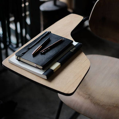 School chair with folding desk