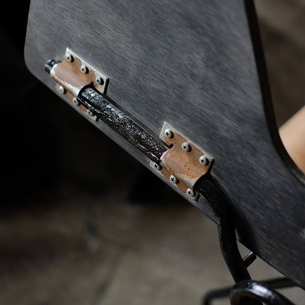 School chair with folding desk