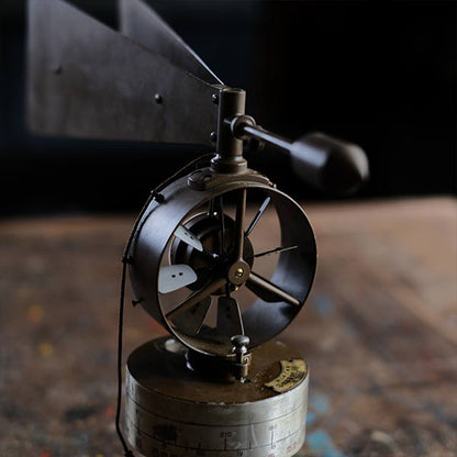 Wind vane and speed meter, made in 1934, with wooden box
