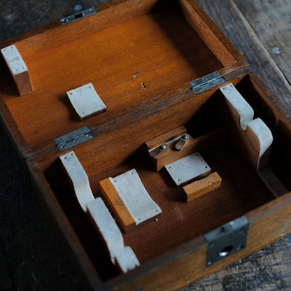 Wind vane and speed meter, made in 1934, with wooden box