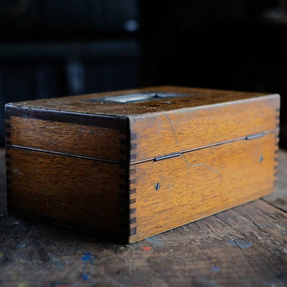 Wind vane and speed meter, made in 1934, with wooden box