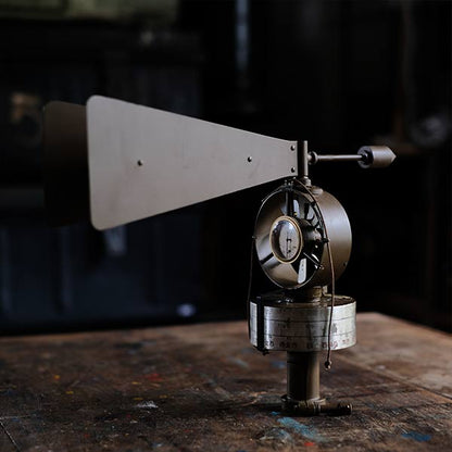 Wind vane and speed meter, made in 1934, with wooden box