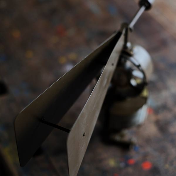 Wind vane and speed meter, made in 1934, with wooden box