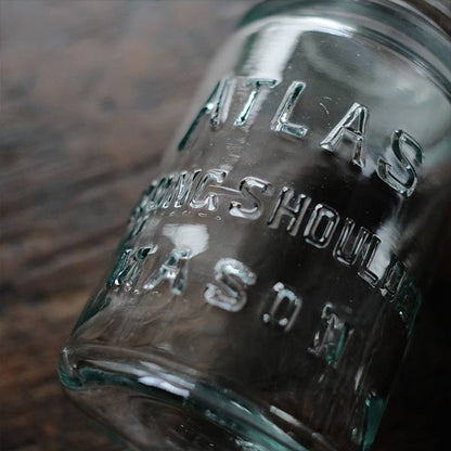 Atlas Strong Shoulder Mason Jar 16oz