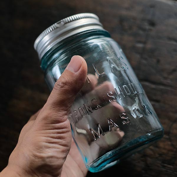 Atlas Strong Shoulder Mason Jar 16oz