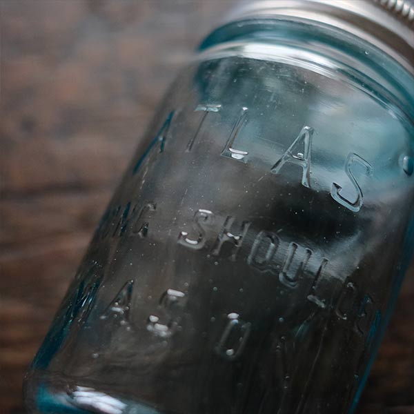 Atlas Strong Shoulder Mason Jar 16oz
