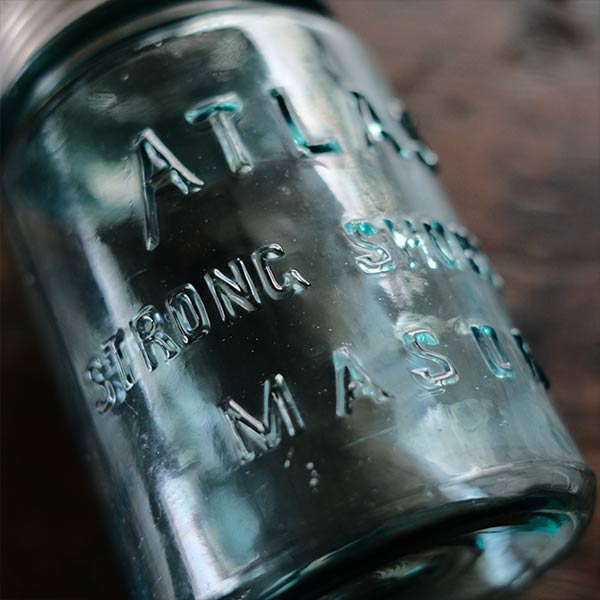 Atlas Strong Shoulder Mason Jar 16oz