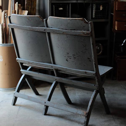 Heywood Wakefield 2-seater folding chair