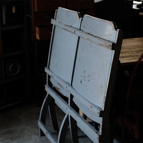 Heywood Wakefield 2-seater folding chair