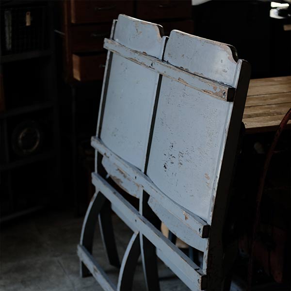 Heywood Wakefield 2-seater folding chair