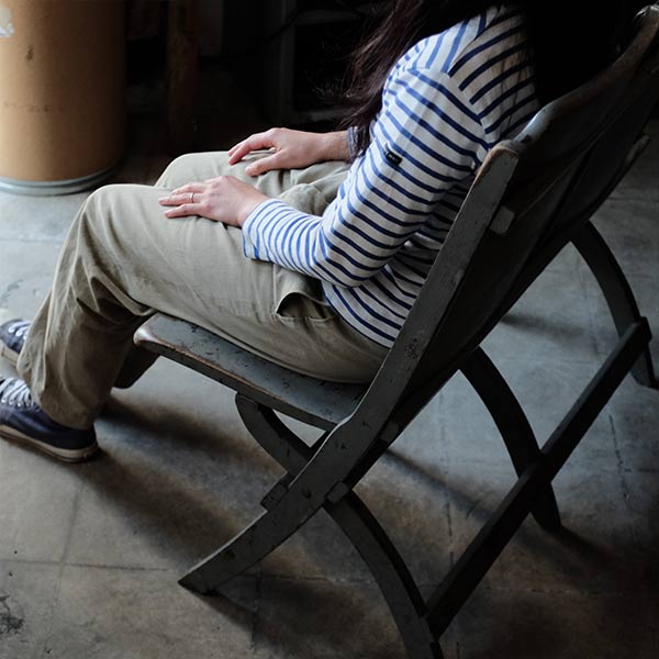Heywood Wakefield 2-seater folding chair