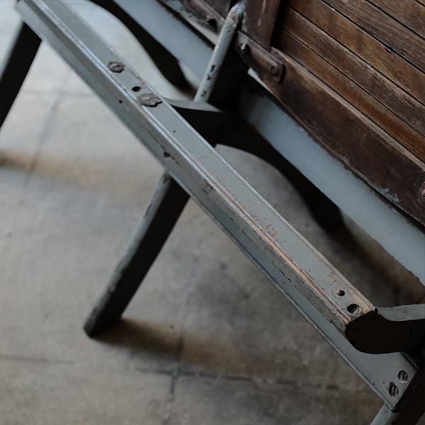 Heywood Wakefield 2-seater folding chair