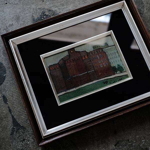 Oil painting "Brown Building"
