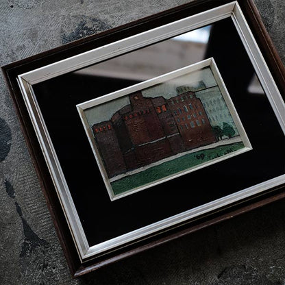 Oil painting "Brown Building"