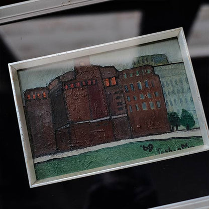 Oil painting "Brown Building"