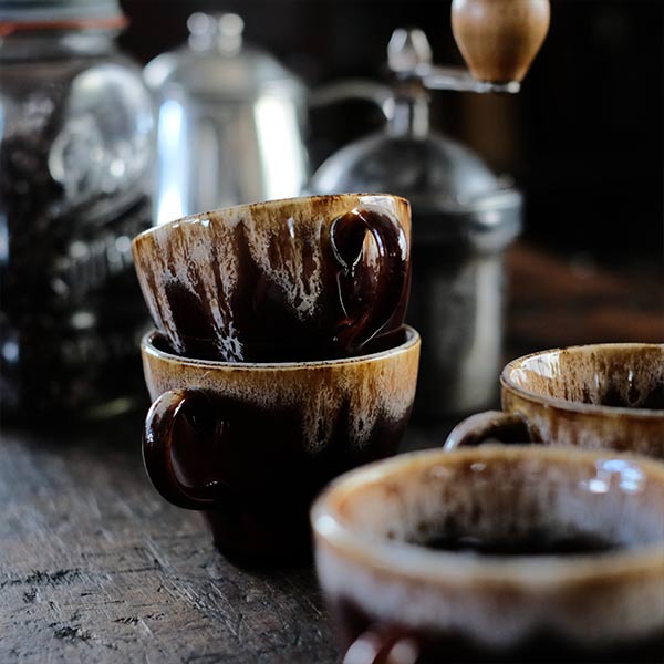 Brown Drip Glaze マグ