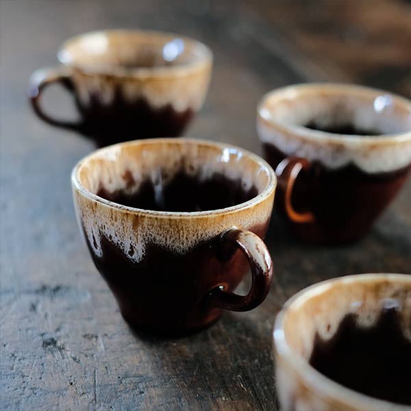 Brown Drip Glaze マグ