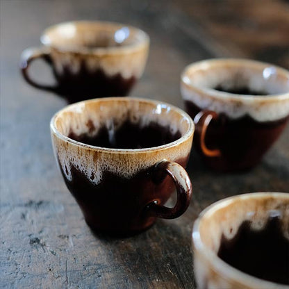 Brown Drip Glaze マグ