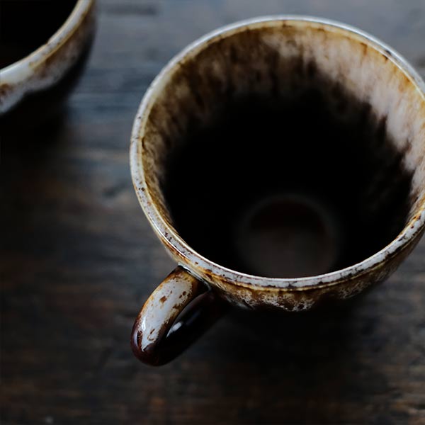 Brown Drip Glaze マグ