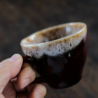 Brown Drip Glaze マグ