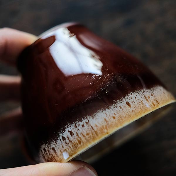 Brown Drip Glaze マグ