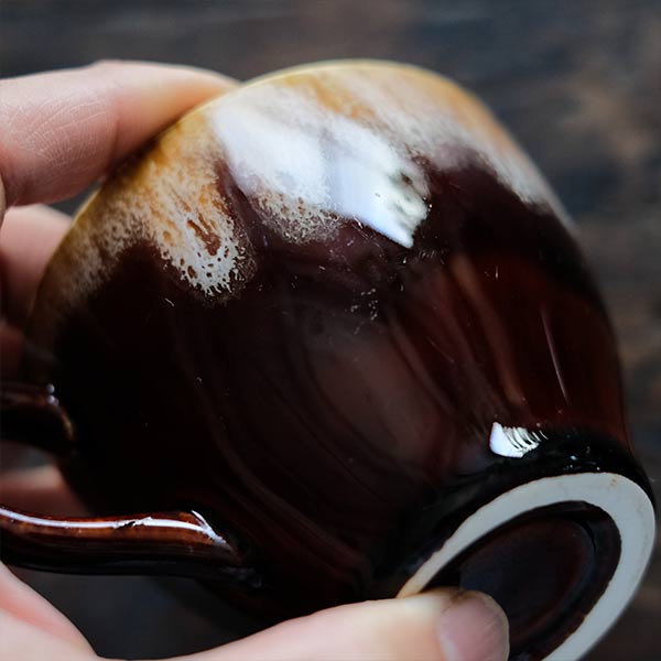 Brown Drip Glaze マグ