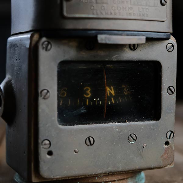 CGCONN USNAVY Ship Compass, 1943