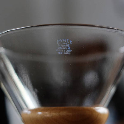 Pyrex Chemex オールド・ケメックス CM-3（2～8CUP）エンボス刻印入り 1940～1950年代