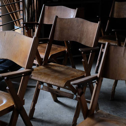 Danish BRAMIN wooden folding chair