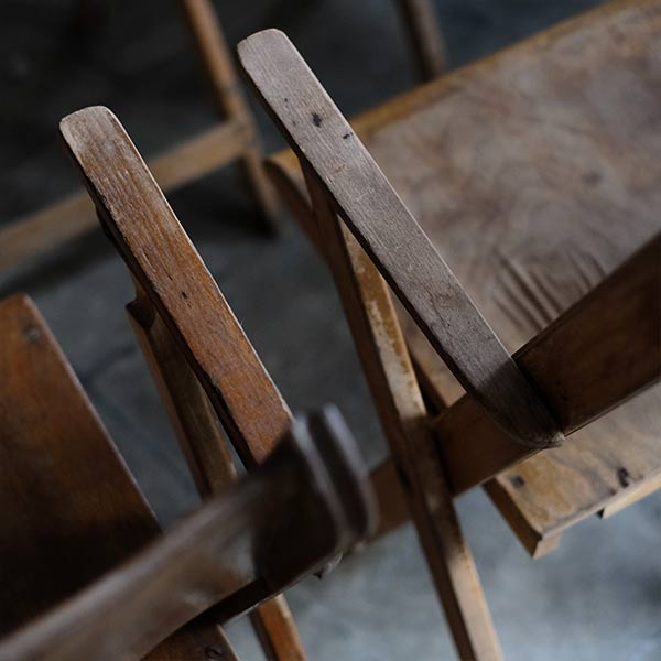 Danish BRAMIN wooden folding chair