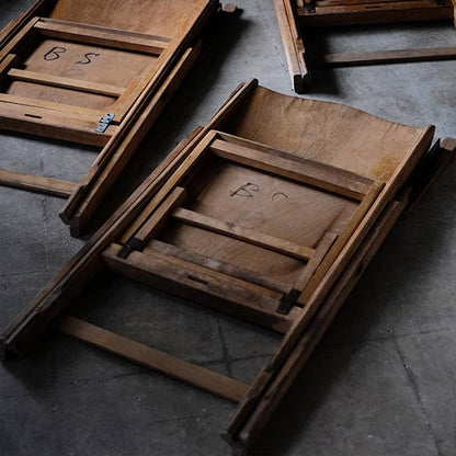 Danish BRAMIN wooden folding chair
