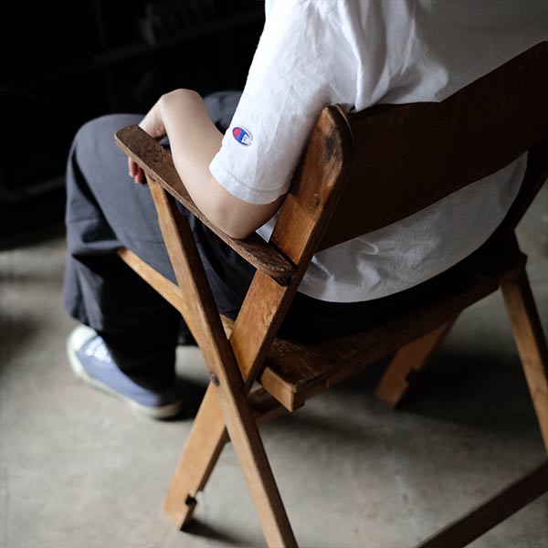 Danish BRAMIN wooden folding chair