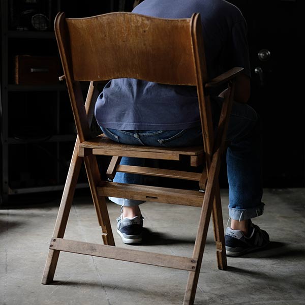 Danish BRAMIN wooden folding chair